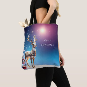 Rendier Sieraden Kerstvakantie Boodschappentas Tote Bag