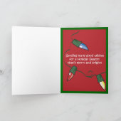 Rendier Skull Holiday Kaart (Binnen)