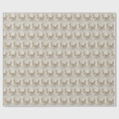 Rendier slee holiday inpakpapier (Vlak)