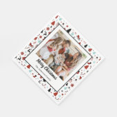 Rendier slee Kerst dennenbomen Servet (Hoek)