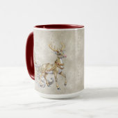 Rendier slee kerst mok (Voorkant links)