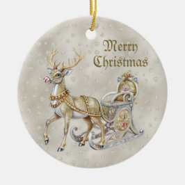 Rendier slee kerst vakantie ornament