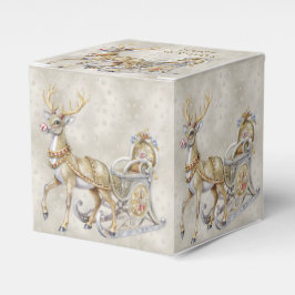 Rendier slee kerstcadeau doos bedankdoosjes