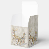 Rendier slee kerstcadeau doos bedankdoosjes (Geopend)
