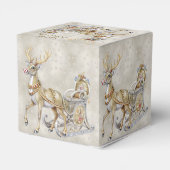 Rendier slee kerstcadeau doos bedankdoosjes (Achterkant)