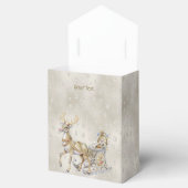 Rendier slee kerstcadeau doos bedankdoosjes (Geopend)