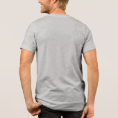Rendier slee mannen T-shirt (Achterkant)
