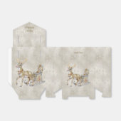 Rendier Sleigh Holiday Gift Box Bedankdoosjes (Uitgevouwen)