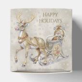 Rendier Sleigh Holiday Gift Box Bedankdoosjes (Bovenkant)