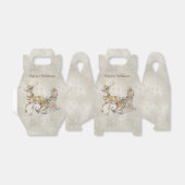 Rendier Sleigh Holiday Gift Box Bedankdoosjes (Uitgevouwen)