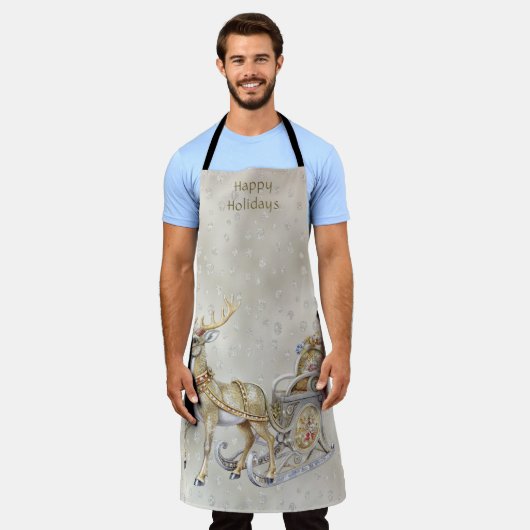 Rendier Sleigh Holiday Schort (Gedragen)