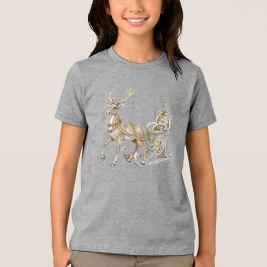 Rendier Sleigh Holiday T-Shirt (Voorkant)