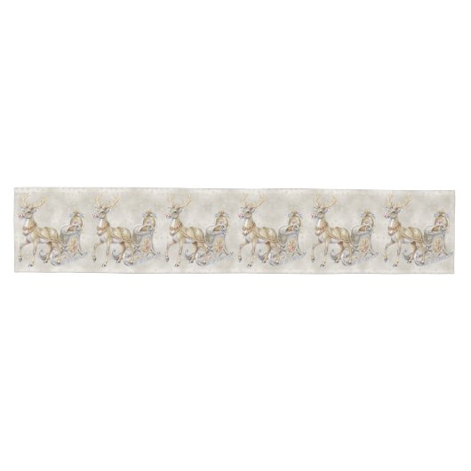 Rendier Sleigh Holiday Table Runner Medium Tafelloper (Horizontaal)