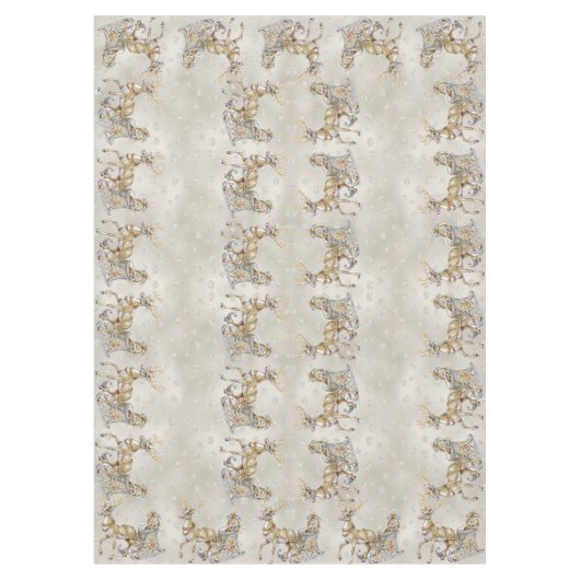 Rendier Sleigh Holiday Tafelkleed (Voorkant)