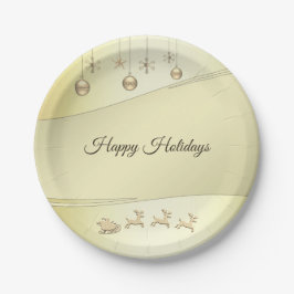 Rendier Sleigh Kerstbal Vakantie Papier Bord