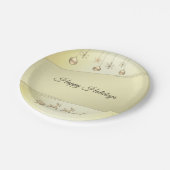 Rendier Sleigh Kerstbal Vakantie Papier Bord (Gekanteld)