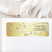 Rendier Sleigh Kerstballen Retouradres Etiket (Insitu)