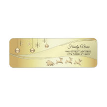 Rendier Sleigh Kerstballen Retouradres