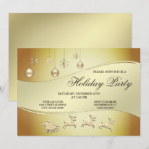 Rendier Sleigh Kerstballen Uitnodiging