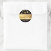 Rendier Sleigh Kerstballen Vakantie Sticker (Tas)