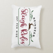Rendier Sleigh Rides Accent Kussen (Achterkant (Verticaal))