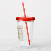 Rendier Sleigh Vakantie Acryl Tumbler Acryl Drinkbeker (Links)