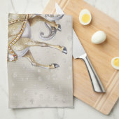 Rendier Sleigh Vakantie Keuken Handdoek (Quarter Fold)