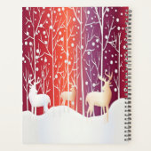 Rendier Sneeuw Vakantie Planner (Achterkant)