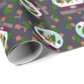 Rendier Sneeuwbollen Cadeaupapier (Rol Hoek)