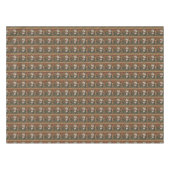 Rendier Sneeuwman Kerstcadeaus Muzieknoten Tafelkleed (Voorkant (Horizontaal))