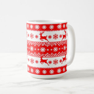 ☕ Rendier Sneeuwvlok Kerstmug Cadeau Koffiemok