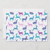 Rendier Snoep Pastel Kerst Foto Feestdagenkaart (Achterkant)