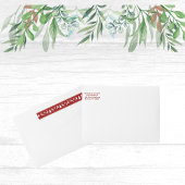 Rendier Snowflakes Trees Wraparound adreslabel