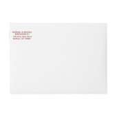 Rendier Snowflakes Trees Wraparound adreslabel (Voorkant)