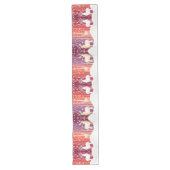 Rendier Snowy Holiday Table Runner Lange Tafelloper (Voorkant)