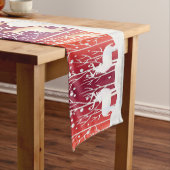 Rendier Snowy Holiday Table Runner Lange Tafelloper (Voorbeeld)