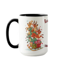 Rendier Spellen Mok - Kerstcadeau