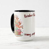 Rendier Spellen Mok - Kerstcadeau (Voorkant links)
