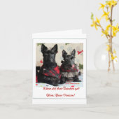 Rendier Spelletjes Kaart (Gele Bloem)