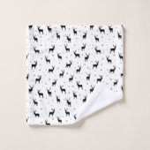 Rendier Stag Pattern Moderne Vakantie Bad Handdoek (Wasdoekje)