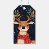 Rendier Starry Christmas Twinkle Night Cadeaulabel (Voorkant)