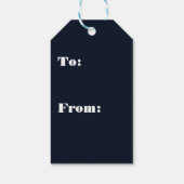 Rendier Starry Christmas Twinkle Night Cadeaulabel (Achterkant)