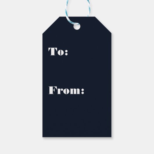 Rendier Starry Christmas Twinkle Night Cadeaulabel (Achterkant)