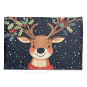 Rendier Starry Christmas Twinkle Night Kussensloop (Achterkant)