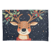 Rendier Starry Christmas Twinkle Night Kussensloop (Voorkant)