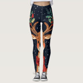 Rendier Starry Christmas Twinkle Night Leggings (Voorkant)