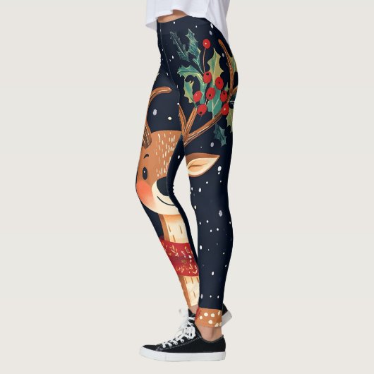 Rendier Starry Christmas Twinkle Night Leggings (Links)