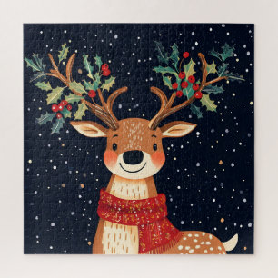 Rendier Starry Christmas Twinkle Night Legpuzzel