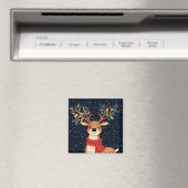 Rendier Starry Christmas Twinkle Night Magneet (Insitu (Vaatwasser))