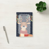 Rendier Starry Christmas Twinkle Night Post-it® Notes (Kantoor)
